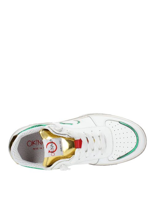 Leather trainers OKINAWA | 2563 JORDANBIANCO-VERDE